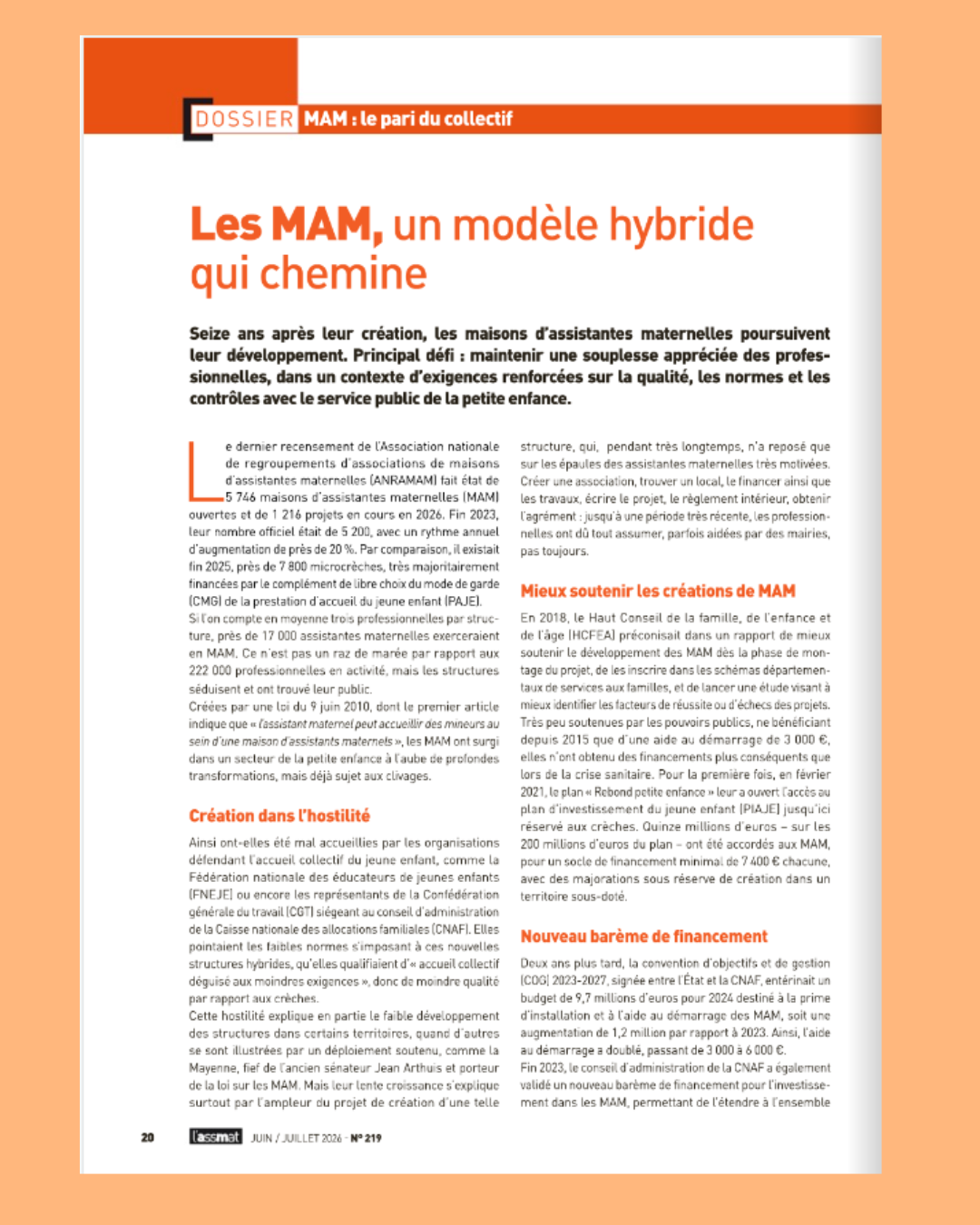 Solution documentaire assistante familiale - L'assmat